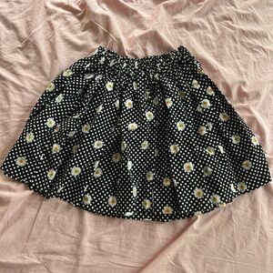 Handmade daisy print ruffled skirt